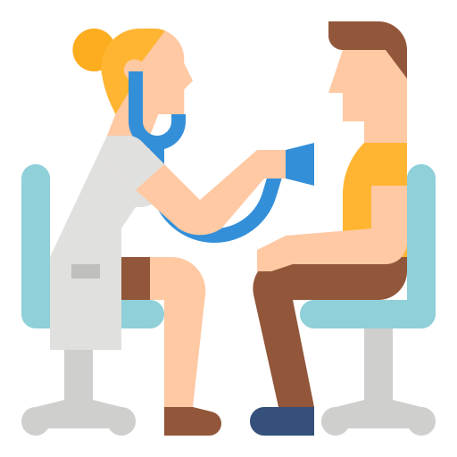 physician examining patient