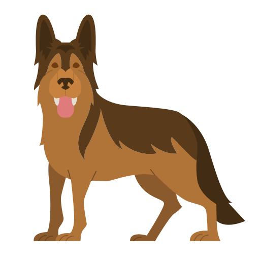 a german shepherd dog