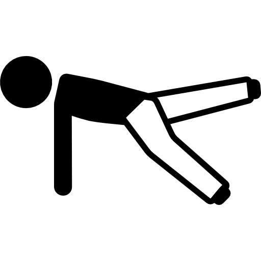man lifting leg